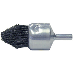 1″ Dia FME-Compliant Black Nylox Controlled Flare End Brush, .035/80CG Fill - Exact Tooling