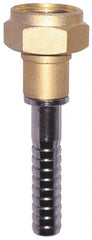 SuperKlean - 3/4 FGHT x 1/2" Hose Barb, FGHT x Hose Barb Swivel - Brass & Stainless Steel - Exact Tooling