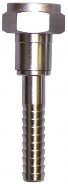 SuperKlean - FGHT x 1/2" Hose Barb, FGHT x Hose Barb Swivel - Stainless Steel - Exact Tooling
