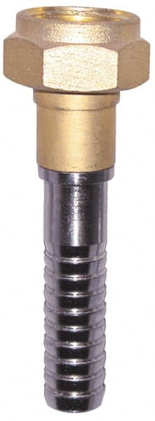 SuperKlean - 3/4 FGHT x 5/8" Hose Barb, FGHT x Hose Barb Swivel - Brass & Stainless Steel - Exact Tooling