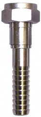 SuperKlean - FGHT x 5/8" Hose Barb, FGHT x Hose Barb Swivel - Stainless Steel - Exact Tooling