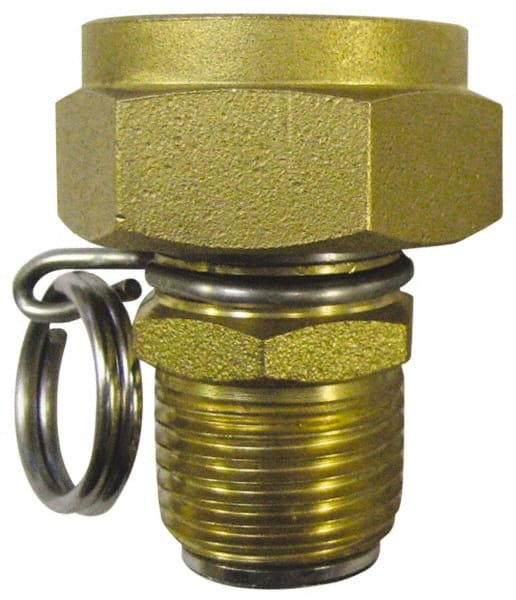 SuperKlean - 1/2 & 3/4 MNPT x FGHT Swivel Hose Adapter - Brass & Stainless Steel - Exact Tooling