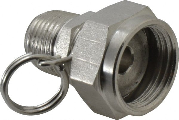 SuperKlean - MNPT x FGHT Swivel Hose Adapter - Stainless Steel - Exact Tooling