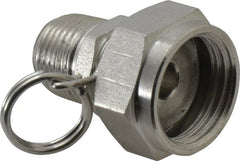 SuperKlean - MNPT x FGHT Swivel Hose Adapter - Stainless Steel - Exact Tooling