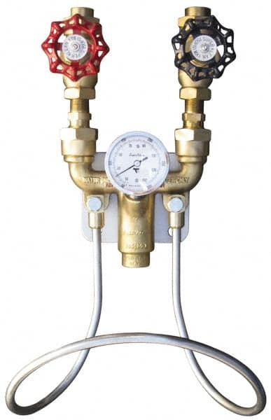SuperKlean - 150 Max psi, Brass Water Mixing Valve & Unit - FNPT End Connections - Exact Tooling