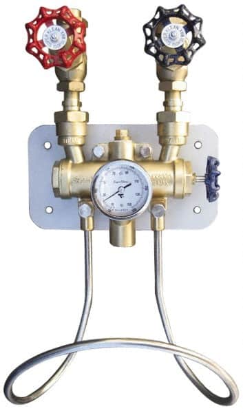 SuperKlean - 150 Max psi, Bronze Water Mixing Valve & Unit - FNPT End Connections - Exact Tooling