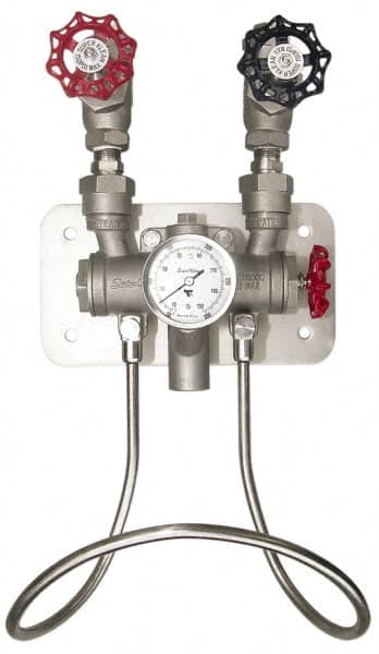 SuperKlean - 150 Max psi, Stainless Steel Water Mixing Valve & Unit - FNPT End Connections - Exact Tooling