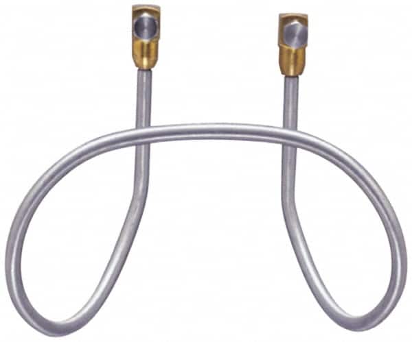 SuperKlean - Air & Water Hose Rack - Stainless Steel Bolts & Brass End Fittings - Exact Tooling