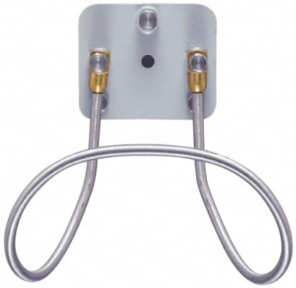 SuperKlean - Air & Water Hose Rack - Stainless Steel Bolts, Brass End Fittings & Aluminum Plate - Exact Tooling