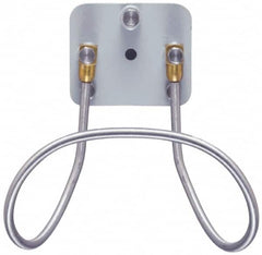 SuperKlean - Air & Water Hose Rack - Stainless Steel Bolts, Brass End Fittings & Aluminum Plate - Exact Tooling