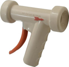 SuperKlean - Insulated, Aluminum Pistol Grip Spray Nozzle for 1/2" Pipe - White, 1/2 NPT - Exact Tooling