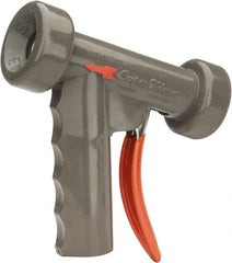 SuperKlean - Insulated, Stainless Steel Pistol Grip Spray Nozzle for 1/2" Pipe - Gray, 1/2 NPT - Exact Tooling