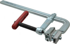 Bessey - 4-3/4" Deep Throat, 12" Max Capacity, Spreader Sliding Arm Clamp - 2,600 Lb Clamping Pressure, 3/4" Spindle Diam - Exact Tooling
