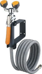 PRO-SAFE - Plumbed Drench Hoses Mount: Wall Style: Dual Spray Head - Exact Tooling