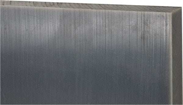 Made in USA - 1-1/2" Thick x 12" Wide x 1' Long, Polyethylene (UHMW) Sheet - Black, Oil-Filled Grade - Exact Tooling