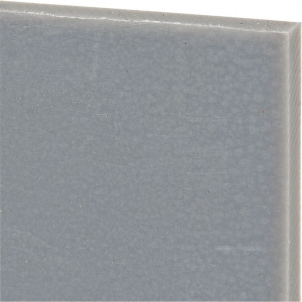 Made in USA - 1/4" Thick x 12" Wide x 2' Long, Polyethylene (UHMW) Sheet - Black, Oil-Filled Grade - Exact Tooling
