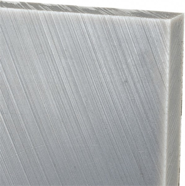 Made in USA - 1/2" Thick x 24" Wide x 3' Long, Polyethylene (UHMW) Sheet - Gray, Oil-Filled Grade - Exact Tooling