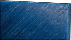Made in USA - 1-1/2" Thick x 12" Wide x 2' Long, Polyethylene (UHMW) Sheet - Blue, Glass-Filled Grade - Exact Tooling