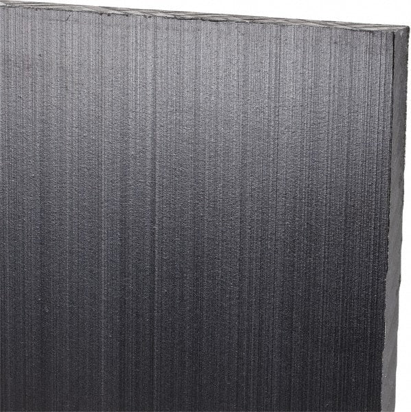 Made in USA - 1/4" Thick x 12" Wide x 1' Long, Polyethylene (UHMW) Sheet - Black, Antistatic Grade - Exact Tooling