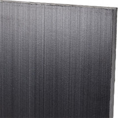 Made in USA - 1/4" Thick x 12" Wide x 1' Long, Polyethylene (UHMW) Sheet - Black, Antistatic Grade - Exact Tooling