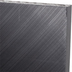 Made in USA - 3/8" Thick x 12" Wide x 1' Long, Polyethylene (UHMW) Sheet - Black, Antistatic Grade - Exact Tooling