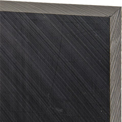 Made in USA - 1" Thick x 12" Wide x 1' Long, Polyethylene (UHMW) Sheet - Black, Antistatic Grade - Exact Tooling