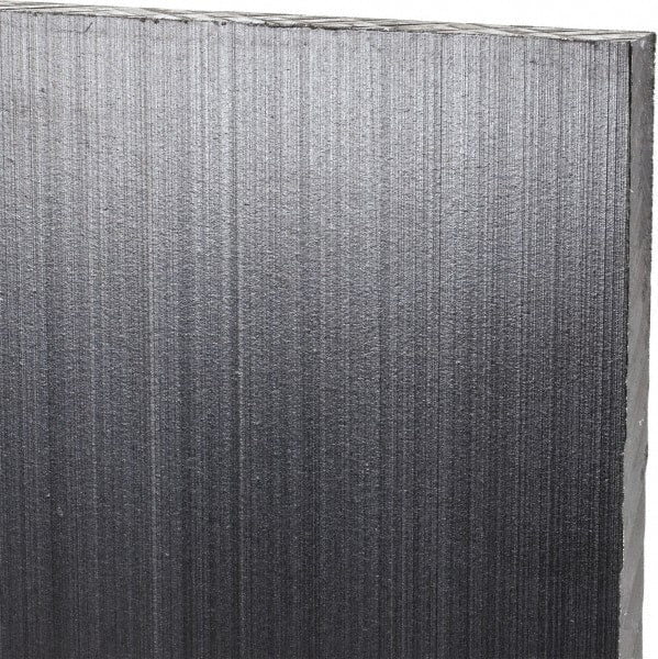 Made in USA - 1/4" Thick x 12" Wide x 2' Long, Polyethylene (UHMW) Sheet - Black, Antistatic Grade - Exact Tooling