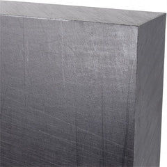 Made in USA - 1" Thick x 12" Wide x 2' Long, Polyethylene (UHMW) Sheet - Black, Antistatic Grade - Exact Tooling