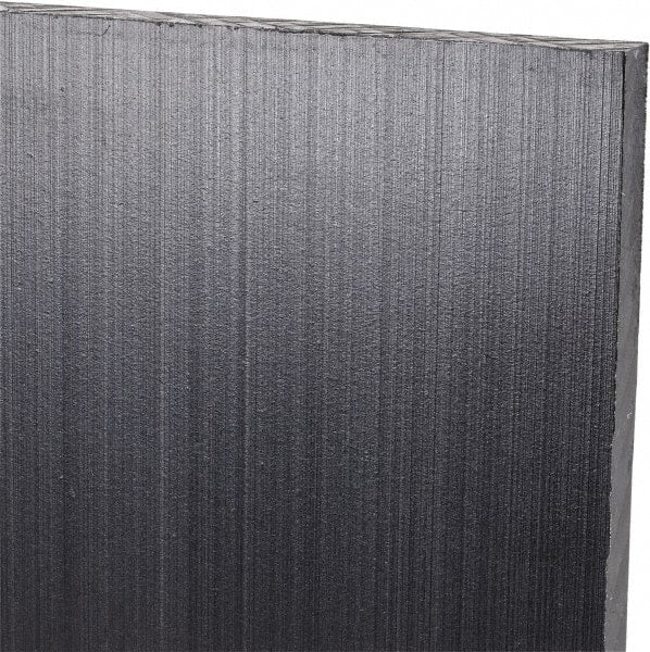 Made in USA - 1/4" Thick x 12" Wide x 3' Long, Polyethylene (UHMW) Sheet - Black, Antistatic Grade - Exact Tooling