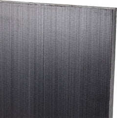Made in USA - 1/4" Thick x 12" Wide x 3' Long, Polyethylene (UHMW) Sheet - Black, Antistatic Grade - Exact Tooling