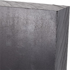 Made in USA - 1-1/2" Thick x 12" Wide x 3' Long, Polyethylene (UHMW) Sheet - Black, Antistatic Grade - Exact Tooling