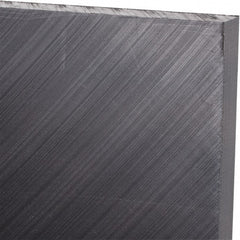Made in USA - 3/8" Thick x 24" Wide x 2' Long, Polyethylene (UHMW) Sheet - Black, Antistatic Grade - Exact Tooling