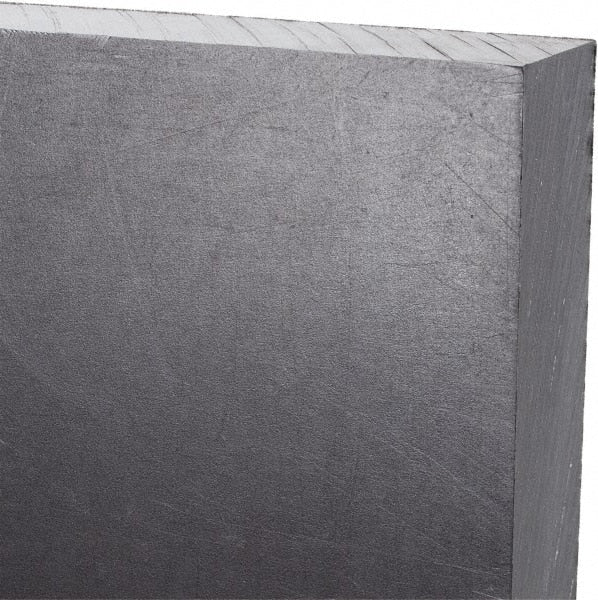 Made in USA - 3/4" Thick x 24" Wide x 2' Long, Polyethylene (UHMW) Sheet - Black, Antistatic Grade - Exact Tooling
