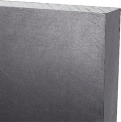 Made in USA - 3/4" Thick x 24" Wide x 2' Long, Polyethylene (UHMW) Sheet - Black, Antistatic Grade - Exact Tooling