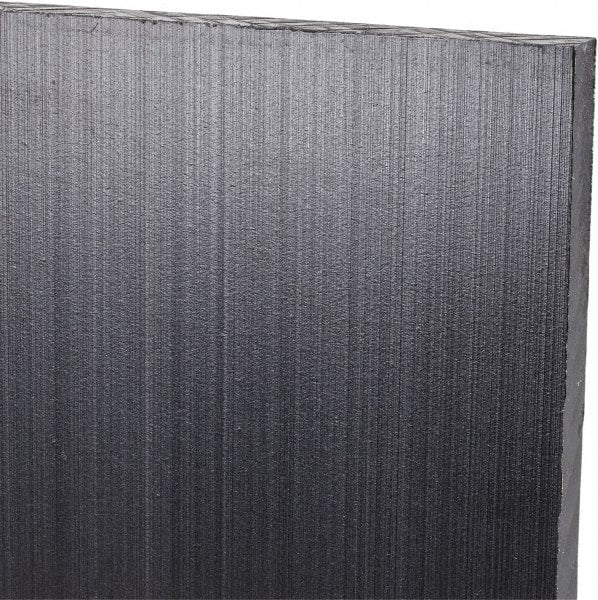Made in USA - 1/4" Thick x 24" Wide x 3' Long, Polyethylene (UHMW) Sheet - Black, Antistatic Grade - Exact Tooling