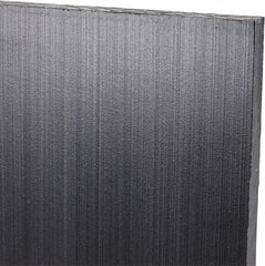 Made in USA - 1/4" Thick x 24" Wide x 3' Long, Polyethylene (UHMW) Sheet - Black, Antistatic Grade - Exact Tooling