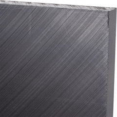 Made in USA - 3/8" Thick x 24" Wide x 3' Long, Polyethylene (UHMW) Sheet - Black, Antistatic Grade - Exact Tooling