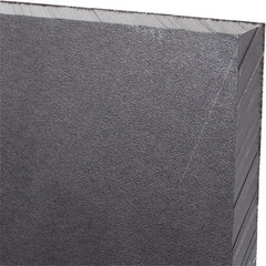 Made in USA - 1/2" Thick x 24" Wide x 3' Long, Polyethylene (UHMW) Sheet - Black, Antistatic Grade - Exact Tooling