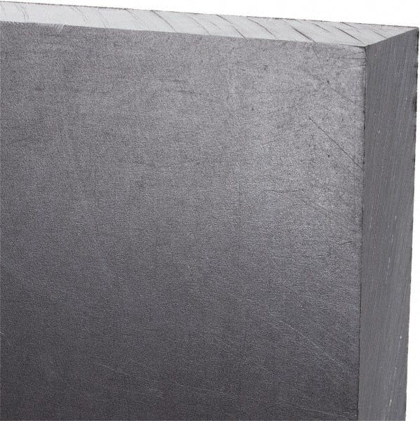 Made in USA - 3/4" Thick x 24" Wide x 3' Long, Polyethylene (UHMW) Sheet - Black, Antistatic Grade - Exact Tooling