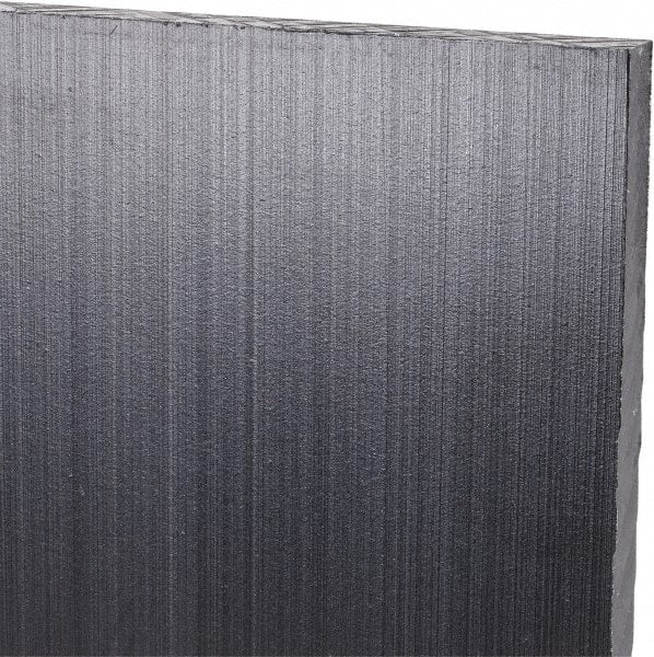 Made in USA - 1/4" Thick x 24" Wide x 4' Long, Polyethylene (UHMW) Sheet - Black, Antistatic Grade - Exact Tooling