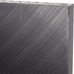 Made in USA - 1/2" Thick x 24" Wide x 4' Long, Polyethylene (UHMW) Sheet - Black, Antistatic Grade - Exact Tooling