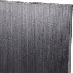 Made in USA - 1/4" Thick x 48" Wide x 5' Long, Polyethylene (UHMW) Sheet - Black, Antistatic Grade - Exact Tooling