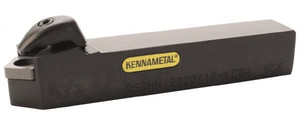 Kennametal - DSDN, Neutral Cut, 0° Lead Angle, 20mm Shank Height x 20mm Shank Width, Negative Rake Indexable Turning Toolholder - 125mm OAL, SN..1204.. Insert Compatibility, Series Kenclamp - Exact Tooling