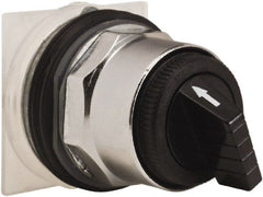 Schneider Electric - 30mm Mount Hole, 4 Position, Knob and Pushbutton Operated, Selector Switch Only - Black, Maintained (MA), without Contact Blocks, Weatherproof and Dust and Oil Resistant - Exact Tooling