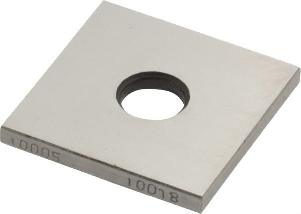Value Collection - 0.10005" Square Steel Gage Block - Accuracy Grade 0 - Exact Tooling