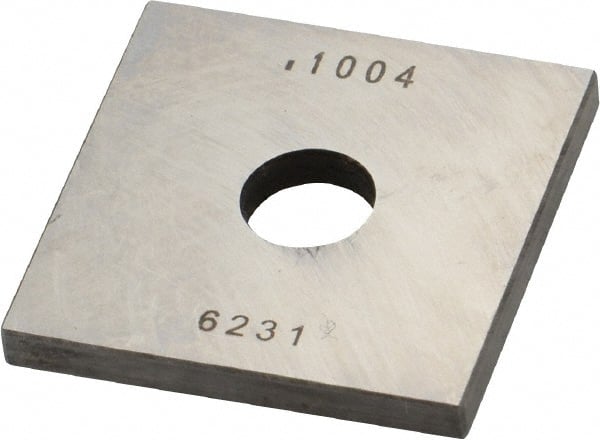 Value Collection - 0.1004" Square Steel Gage Block - Accuracy Grade 0, Includes NIST Traceability Certification - Exact Tooling