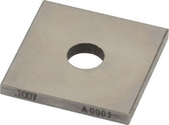 Value Collection - 0.1007" Square Steel Gage Block - Accuracy Grade 0, Includes NIST Traceability Certification - Exact Tooling
