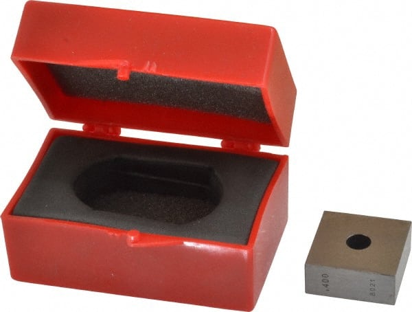 Value Collection - 0.4" Square Steel Gage Block - Accuracy Grade 0, Includes NIST Traceability Certification - Exact Tooling