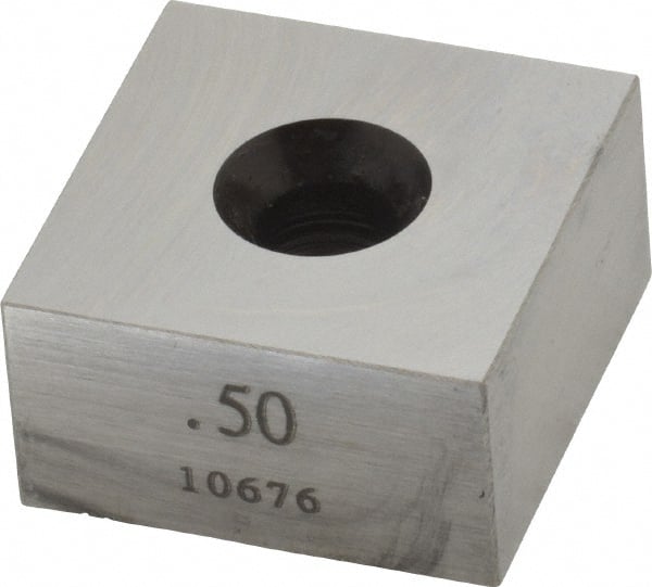 Value Collection - 0.5" Square Steel Gage Block - Accuracy Grade 0, Includes NIST Traceability Certification - Exact Tooling