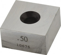 Value Collection - 0.5" Square Steel Gage Block - Accuracy Grade 0, Includes NIST Traceability Certification - Exact Tooling